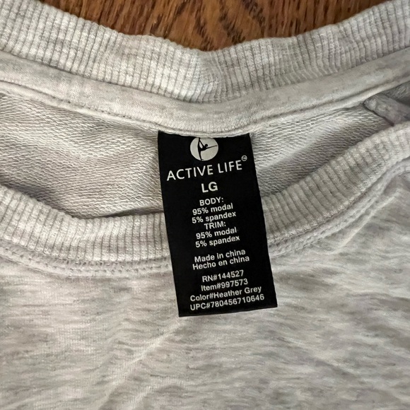 Active Life Heather Grey Long Sleeve sweater tunic dress - Picture 4 of 7